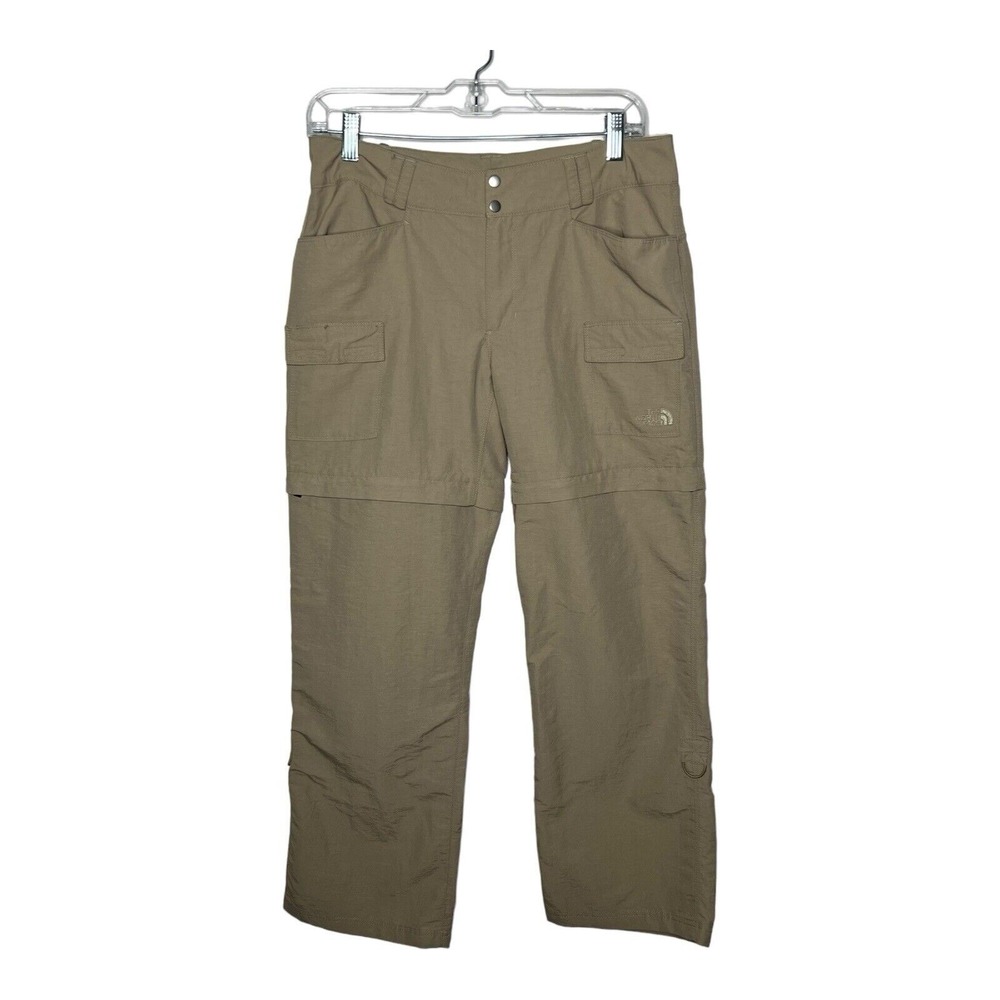 The North Face Pants Womens 8 Tan Nylon Convertible Outdoor Hiking Gorpcore